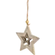Украшение ёлочное «Звёздочка», 11 см, дерево