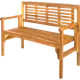 Скамья садовая складная 120x54x91 см дерево светло коричневая