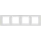 Рамка для розеток и выключателей Systeme Electric Unica 4 поста, цвет песчаный/бежевый