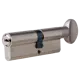 Цилиндр Kale 164SM-90-C-NP, 45х35 мм, ключ/вертушка, цвет никель