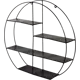 Полка настенная 95x430x10 мм металл цвет чёрный