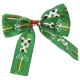 Украшение ёлочное «Бант», 10х2.5 см, цвет зелёный