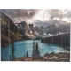 Картина на досках «Горное озеро» 60x80 см