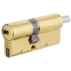 Цилиндр Cisa AP4S 0P3S2-18.66, 35x10x35 мм, ключ/шток, цвет латунь, без вертушки