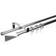 Карниз двухрядный раздвижной Inspire Грани 160-300 см цвет хром