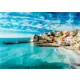 Картина на стекле Рыбацкая деревня 50x70 см