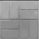 Плитка тротуарная 330x330x20 мм цвет серый