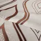 Ткань димаут «Витражный», 280 см, вензель, цвет коричневый