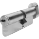 Цилиндр Abus KD6N Z50/K40, 50x40 мм, ключ/вертушка, цвет никель