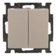 Переключатель встраиваемый ABB Basic 55 2 клавиши, цвет белый