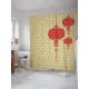 Шторка для ванной Японские фонарики 180x200 см sc_17369