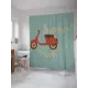 Штора для ванной JoyArty Летние путешествия из ткани, 180x200 см с крючками