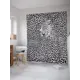 Штора для ванной JoyArty Леопардовое небо из ткани, 180x200 см с крючками