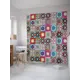 Штора для ванной JoyArty Плитка бывает разная из ткани, 180x200 см с крючками