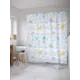 Штора для ванной JoyArty Радужное дно из ткани, 180x200 см с крючками