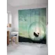 Штора для ванной JoyArty Кит в прозрачном шаре из ткани, 180x200 см с крючками
