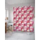 Штора для ванной JoyArty Пугающие взгляды из ткани, 180x200 см с крючками