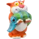 Фигура садовая Кот с щукой 40x31x26 см
