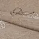 Ткань «Цветы» 1 п/м 280 см лён цвет коричневый