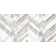 Плитка настенная Marmo Bianco Chevron 30х60 см 1.44 м² цвет белый