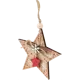 Украшение ёлочное «Звезда» 10 см дерево