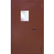 Дверь противопожарная дымогазонепроницаемая остеклённая 02-EIS 8017 137х207 см левая цвет коричневый