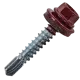 Саморезы кровельные RAL3005 красные 5.5x32 100 шт.