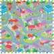 Коврик пазл Город 30x30 см винил мультиколор