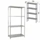 Стеллаж Brabix Ms Kd291116. 185x100x50 см