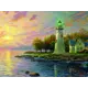 Постер «Пейзаж с маяком» 30x40 см