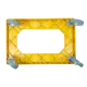 Тележка для ящиков пластик, цвет жёлтый, до 200 кг, 60x40 см