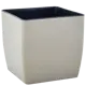 Горшок цветочный Квадро 22x21x22 см v8 л пластик какао