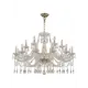 Люстра потолочная хрустальная Bohemia Ivele Crystal 107.12+6.360.G E14 18 ламп 36 м²