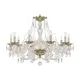 Люстра хрустальная Bohemia Ivele Crystal 1611 1605.10.300.G E14 10 ламп 20 м²
