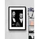 Постер Просто Постер Эйнштейн и Чаплин 40x50 в раме Металл