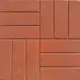 Плитка тротуарная 12 Кирпичей 500x500x45 мм цвет красный