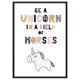 Постер Дом Корлеоне Единорог "Be a unicorn…" 07-0601-21x30, 21x30 см