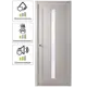Дверь межкомнатная Челси остекленная ламинация цвет ясень скандинавский 70x200 см