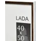 Рамка Lada, 40x50 см, пластик, цвет белый/орех