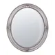 Зеркало Antique в раме OVAL с фацетом 82x92 см серебро