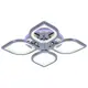 Светодиодная люстра 8069/4 CHR 80W+8W RGB, Profit Light