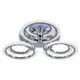 Светодиодная люстра Profit Light 8003/3+3 CHR 108W+8W RGB,