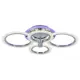 Светодиодная люстра Profit Light 8003/4 CHR 76W+8W RGB,