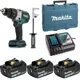 Дрель-шуруповерт аккумуляторная бесщеточная Makita DDF481RF3, 18 В Li 3x3 Ач