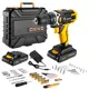 Дрель-шуруповерт аккумуляторная Deko GCD20FU-Li SET, 20 В Li 2x1.5 Ач