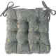 Подушка для стула Linen Way Холланд 36x6x40 см полиэстер серый