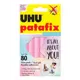 Клеящие подушечки многоразовые пастельно розовые UHU PATAFIX PASTEL 80шт/уп