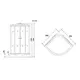 Душевая кабина Niagara Standart+NG-701-01N 900x900x2200мм