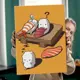Картина без обрамления Red panda 60x40 см Лунатик Суши