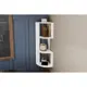 Полка настенная Vnk ЛДСП 250x250x820 цвет белый